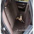 Couvercle de siège d'auto doux en velours en velours cristallin pour chien